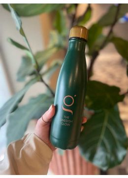 Donkergroene drinkfles van the Swedish Glow
