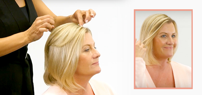Resultaat T-Parting semi permanente bevestiging