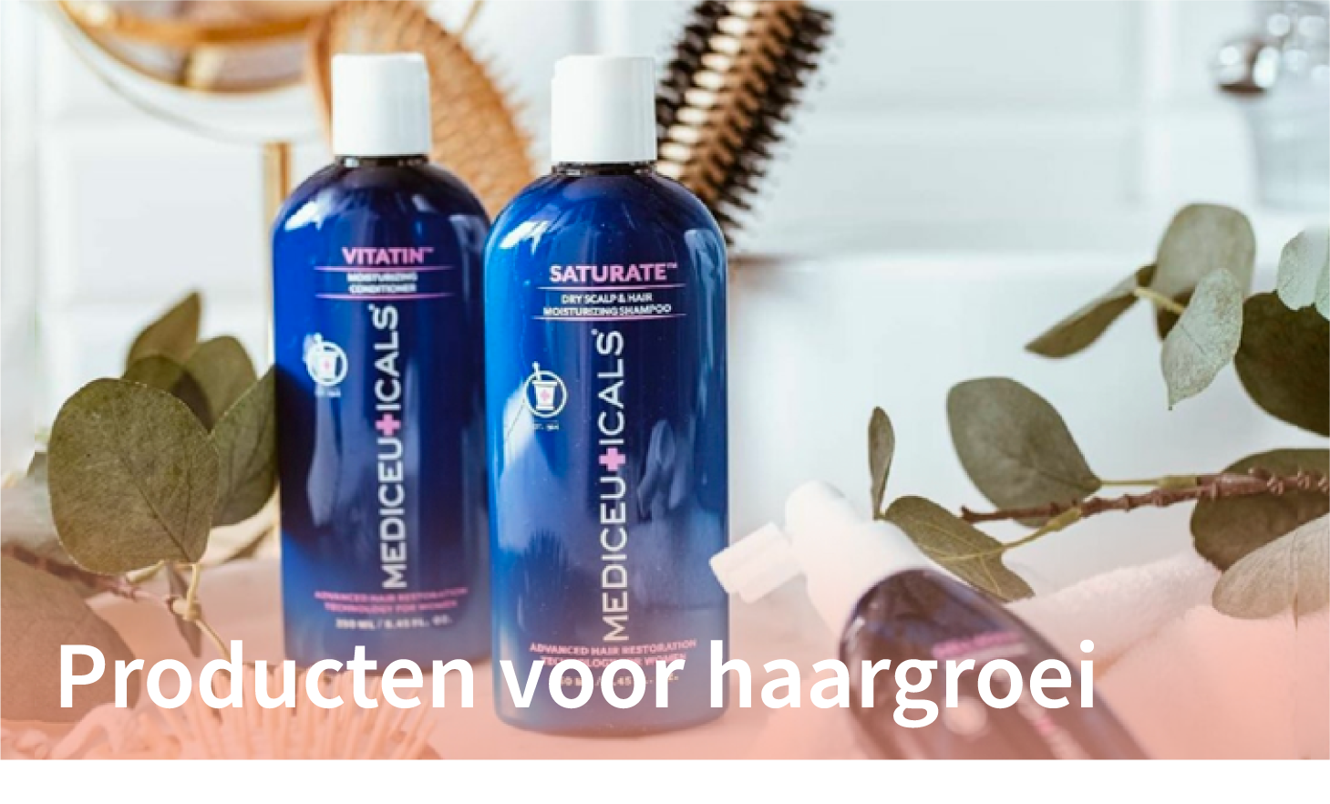 Illustratie van haargroei stimuleren door producten