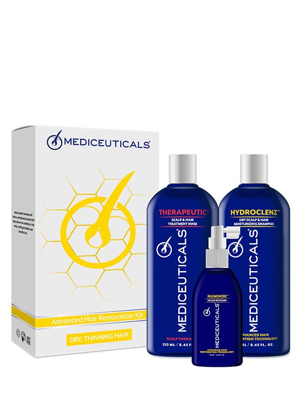 Mediceuticals advanced hair restoration kit dry thinning hair